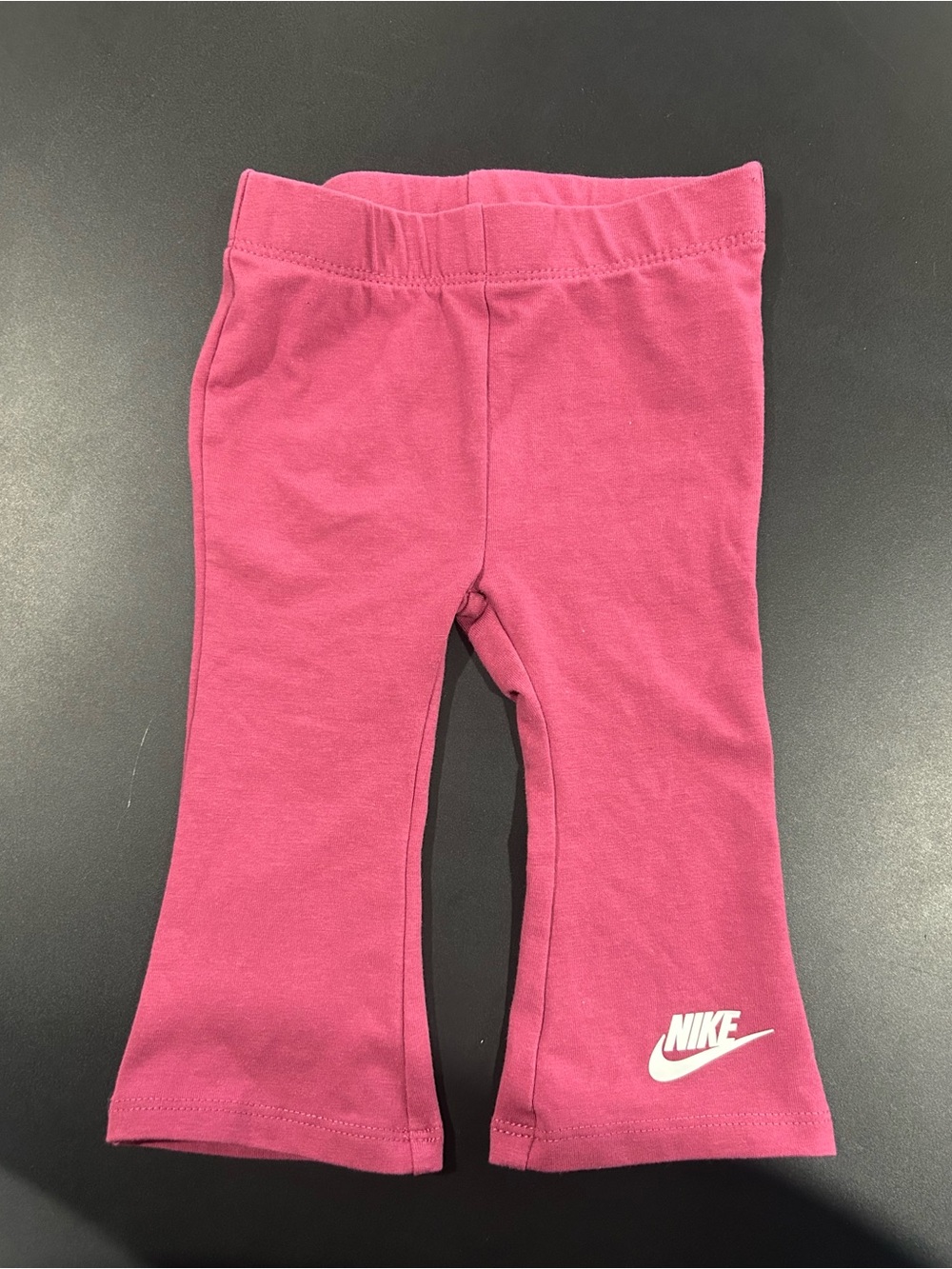 Nike Girls Pink Flared Pants with Logo